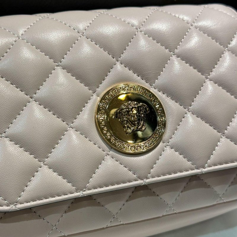 💎Han's house精品服飾💎VERSACE 凡賽斯 女神頭 頂級黑牌 logo 側背包-1