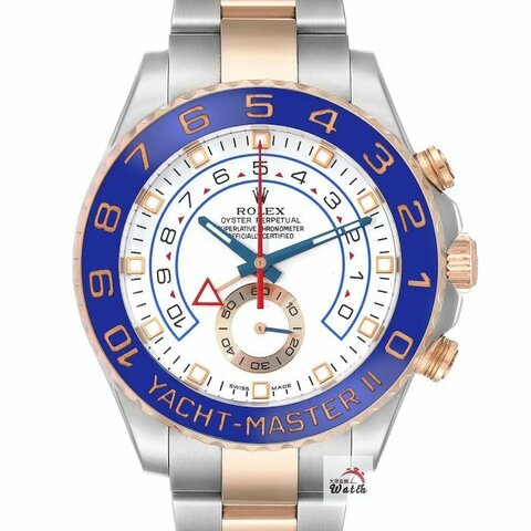 【大眾名錶】 ROLEX 勞力士 116681 Yacht-Master 18K玫瑰半金 玫瑰金大遊艇 2011/11 倒數計時 B939