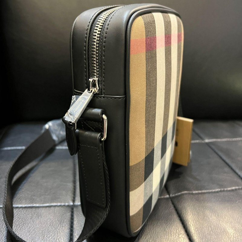 💎Han's house精品服飾💎burberry 格紋 側背包-6