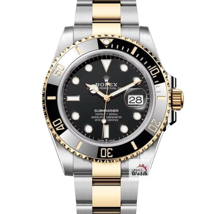 【大眾名錶】 ROLEX勞力士 126613LN Submariner 潛航者 半金黑水鬼 2022/10綠卡 B1118-0