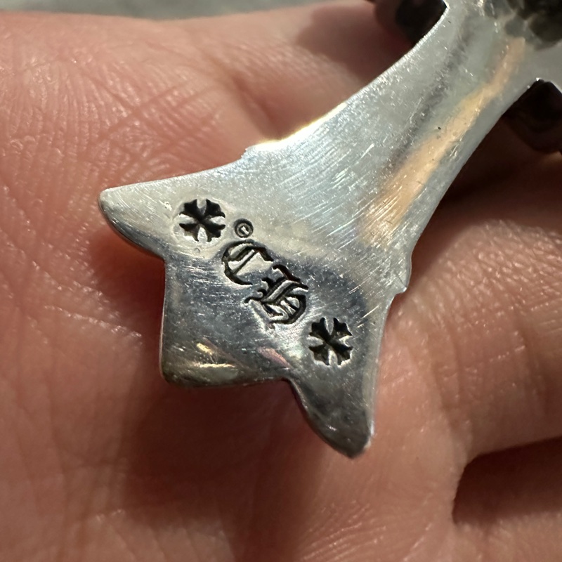 克羅心 Chrome hearts 中號 雙層十字 十字架 墜飾-2