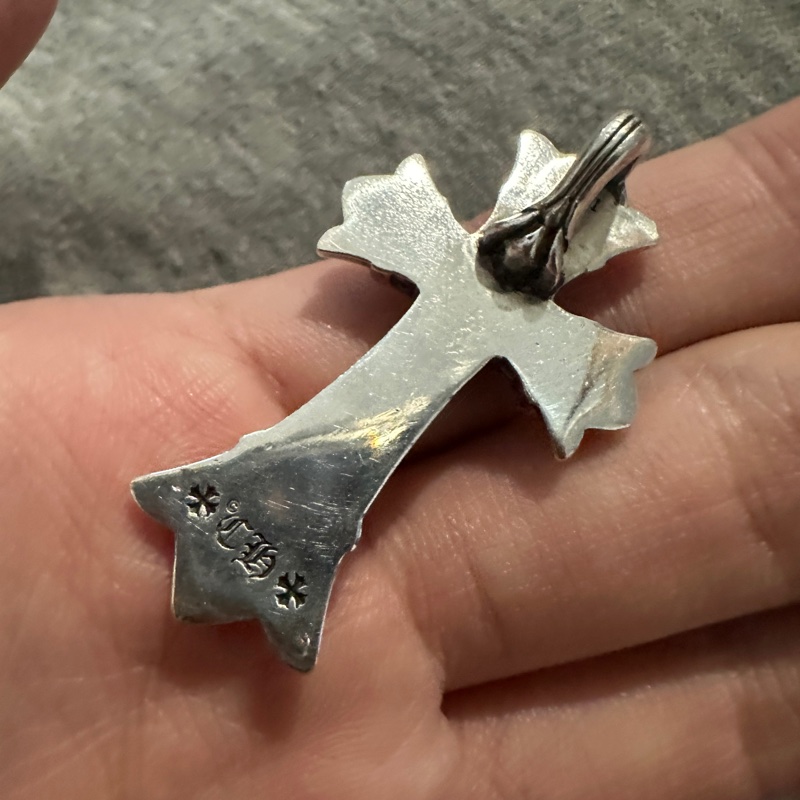 克羅心 Chrome hearts 中號 雙層十字 十字架 墜飾-4