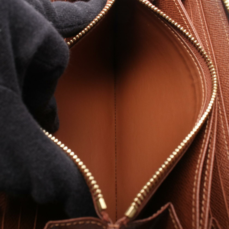 路易威登 Zippy 長版皮夾 M42616 Monogram 棕色 二手 男女通用-4