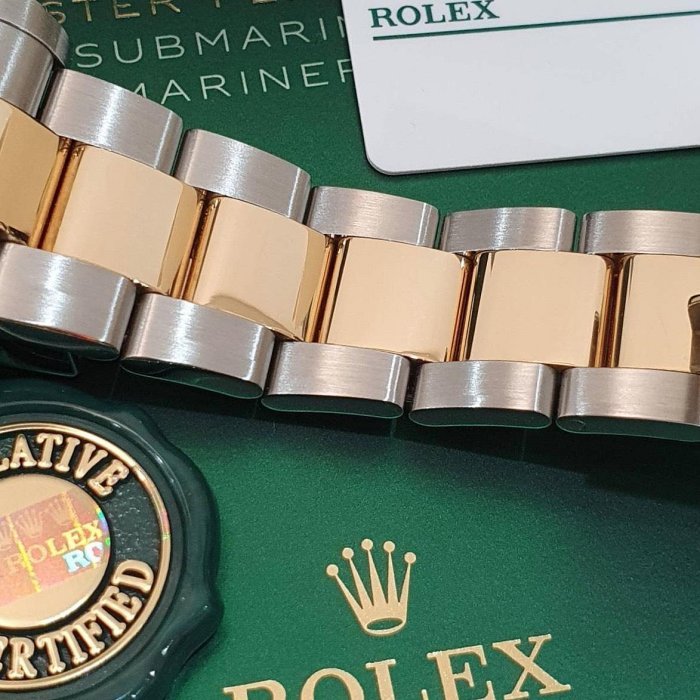 【大眾名錶】 ROLEX勞力士 126613LB Submariner 潛航者 18K半金 新款 藍水鬼 2022/02綠卡 B1215-7