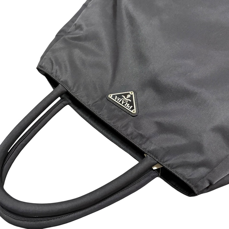 Prada 經典黑色尼龍托特包 Nylon tote bag-5