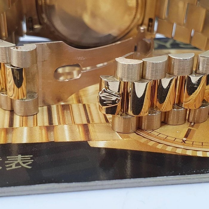 【大眾名錶】ROLEX 勞力士 18038 Day-Date 蠔式日誌 18K金 金十鑽面 錶徑36 B1156-5