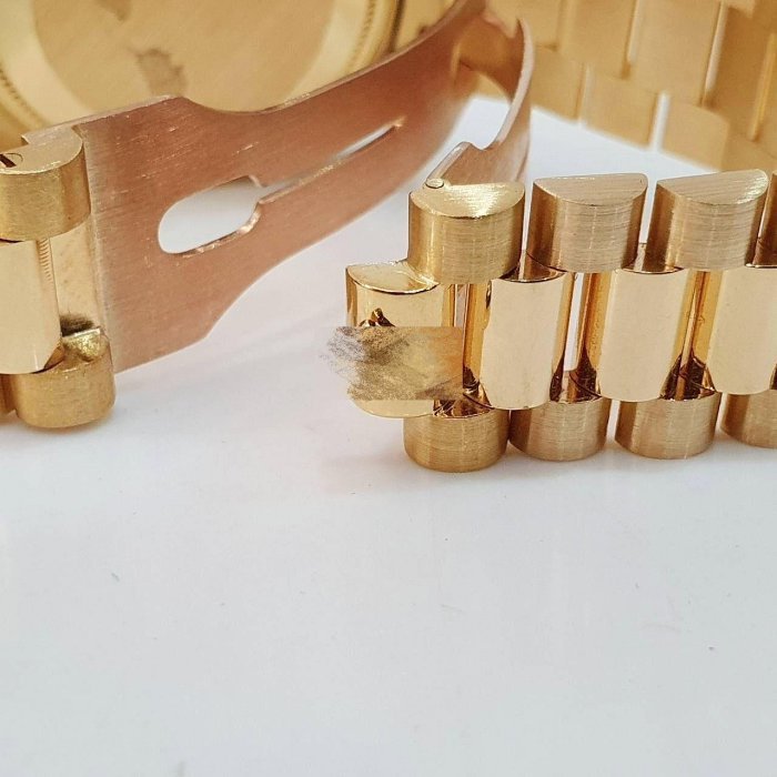 【大眾名錶】18038 後加滿天星紅寶鑽面 鑽圈鑽腳 18K金 錶徑36mm 自動上鍊 18K金材質 B1144-7