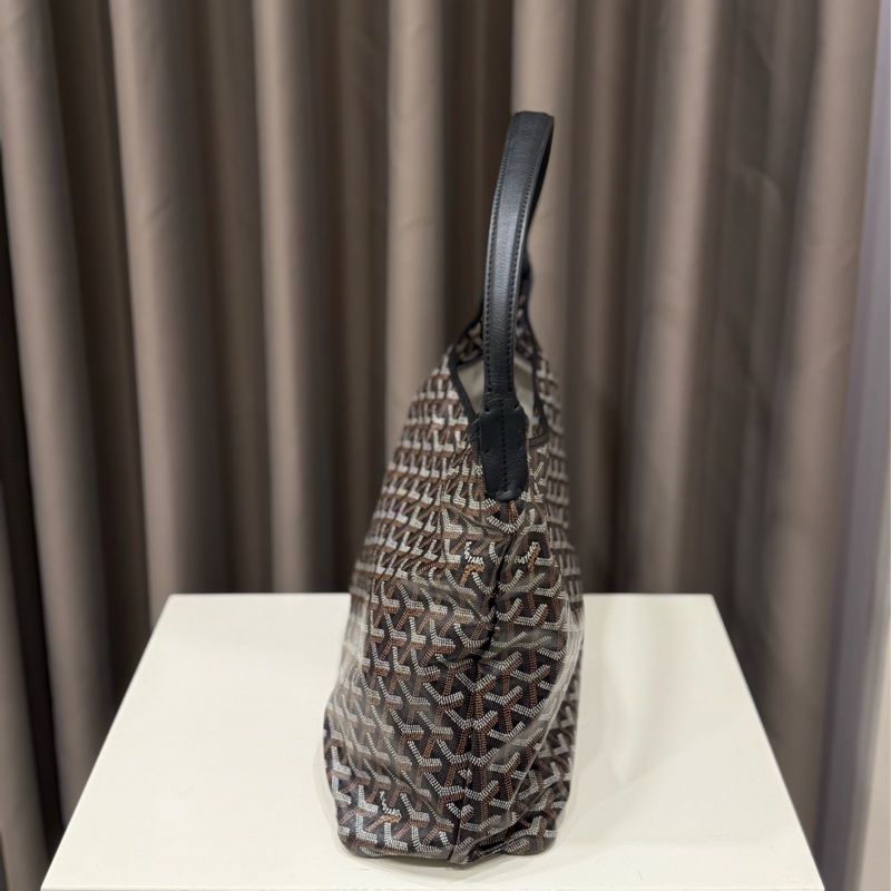 （極新甜價）Goyard hobo黑棕 老花肩背包-3