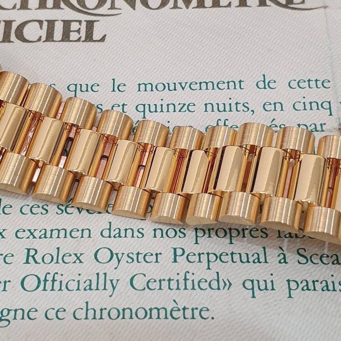 ROLEX 勞力士 18038 Day-Date 蠔式日誌 18K金 金十鑽面 錶徑36mm 自動上鍊 G223-6