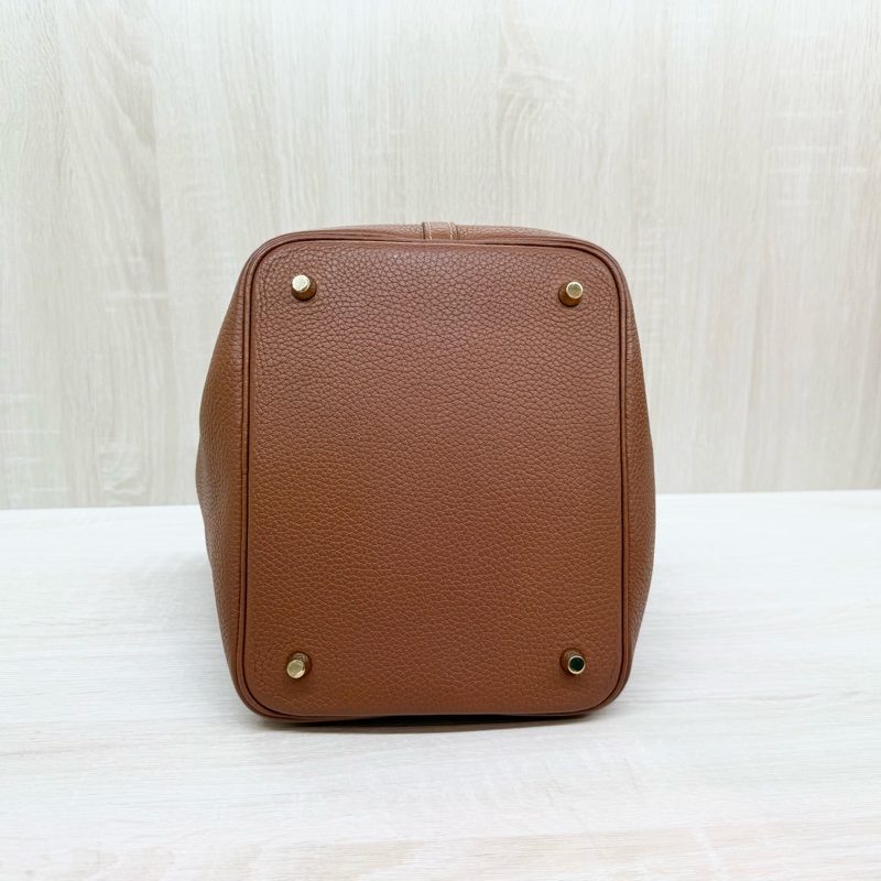 Hermes 🤎37棕金釦TC皮Picotin22/H060991CC-5