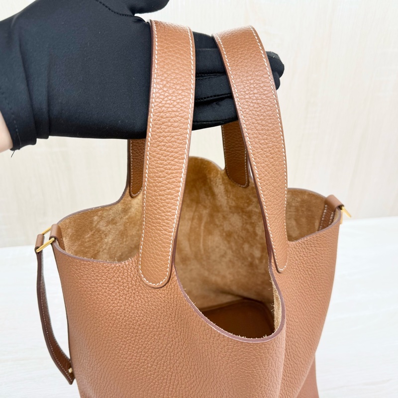 Hermes 🤎37棕金釦TC皮Picotin22/H060991CC-8