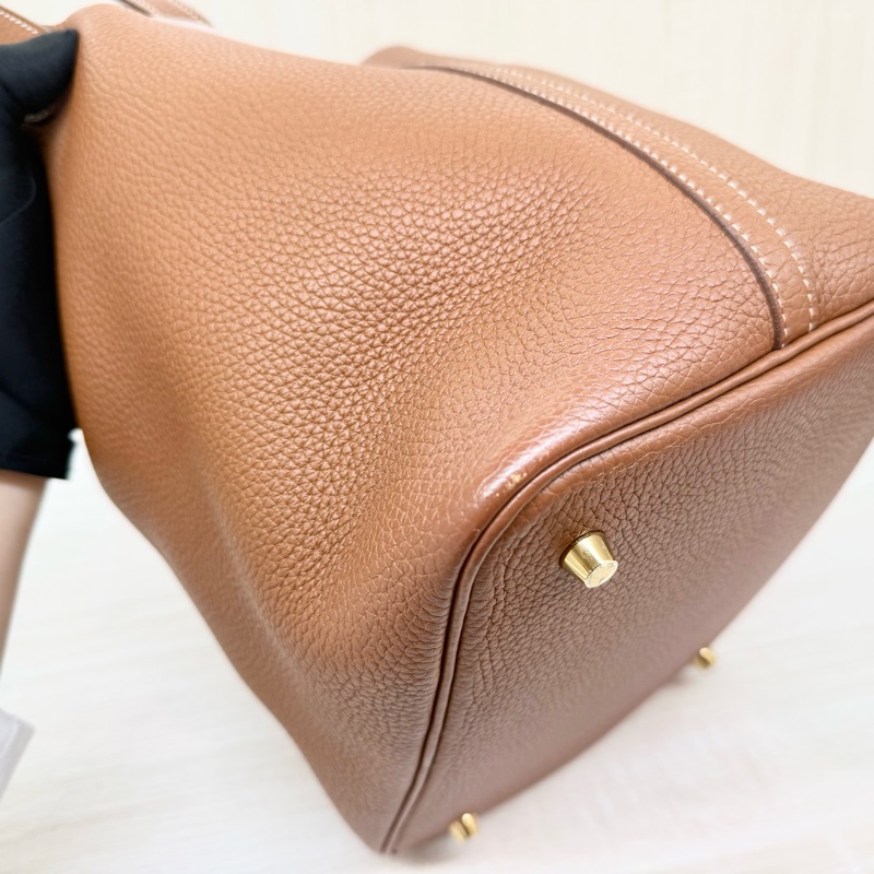 Hermes 🤎37棕金釦TC皮Picotin22/H060991CC-10