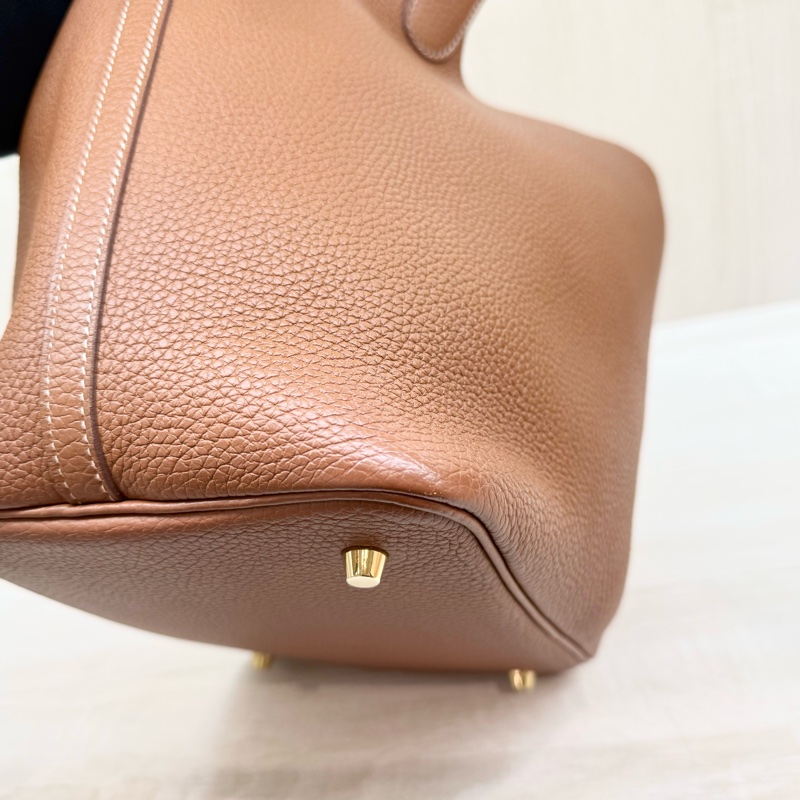 Hermes 🤎37棕金釦TC皮Picotin22/H060991CC-11