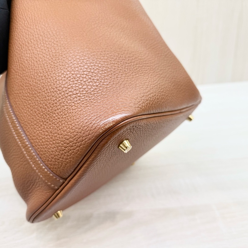 Hermes 🤎37棕金釦TC皮Picotin22/H060991CC-13