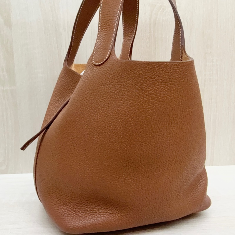 Hermes 🤎37棕金釦TC皮Picotin22/H060991CC-14