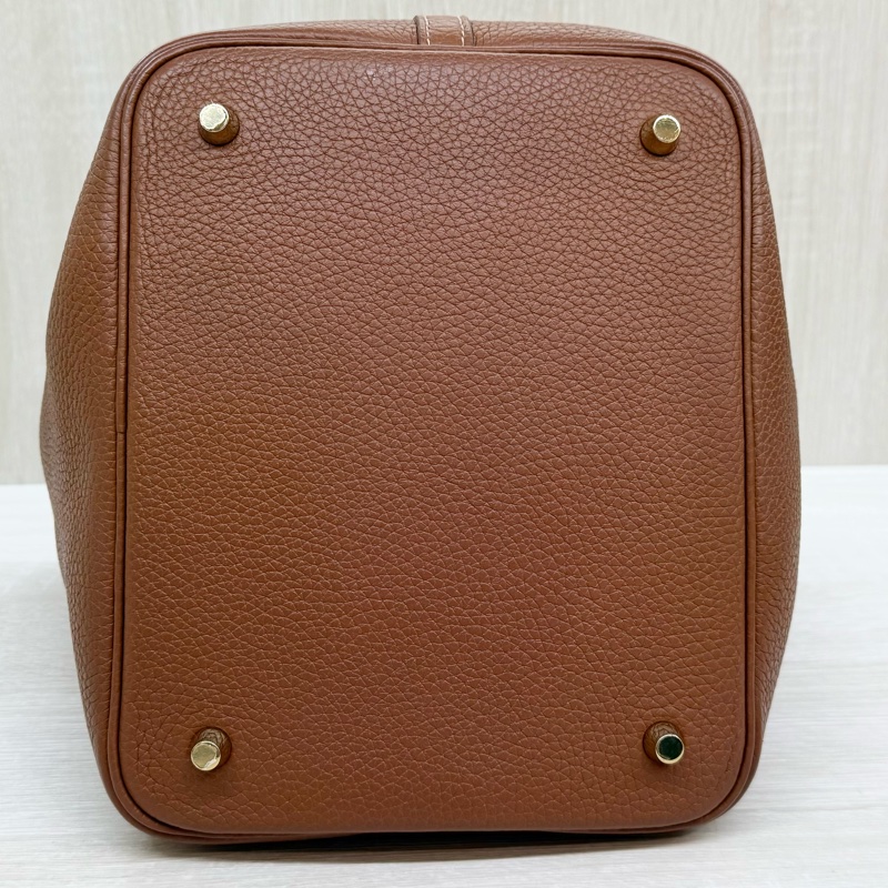 Hermes 🤎37棕金釦TC皮Picotin22/H060991CC-15