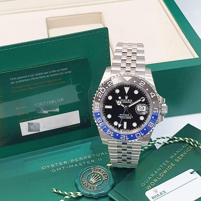 【大眾名錶】ROLEX勞力士 126710BLNR 熱門款蝙蝠俠 2025/09全配件 五銖帶 黑藍圈 大眾名錶G158-1