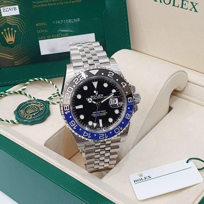 【大眾名錶】ROLEX勞力士 126710BLNR 熱門款蝙蝠俠 2025/09全配件 五銖帶 黑藍圈 大眾名錶G158-3