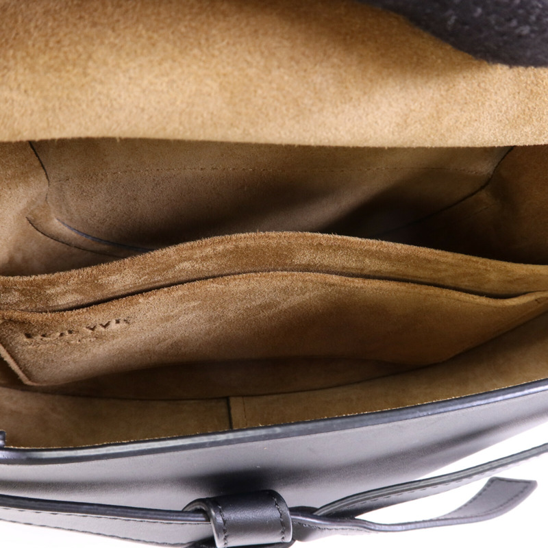 LOEWE 牛皮皮革Small Gate Bag金扣肩背袋-4