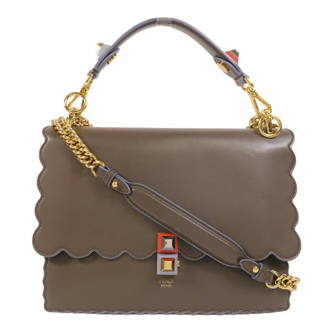 FENDI 牛皮皮革Kan I手挽肩背兩用袋