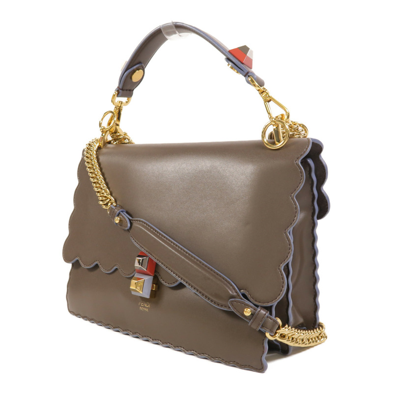 FENDI 牛皮皮革Kan I手挽肩背兩用袋-2