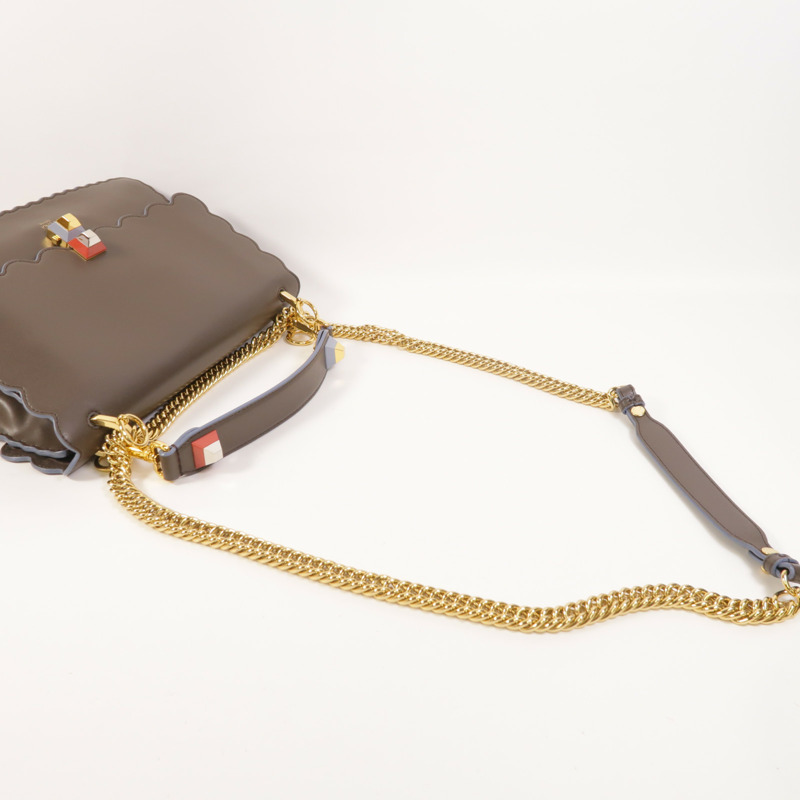 FENDI 牛皮皮革Kan I手挽肩背兩用袋-8