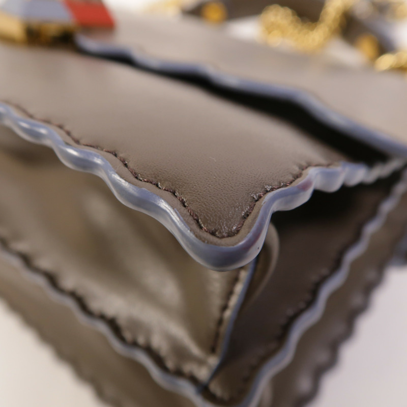 FENDI 牛皮皮革Kan I手挽肩背兩用袋-11