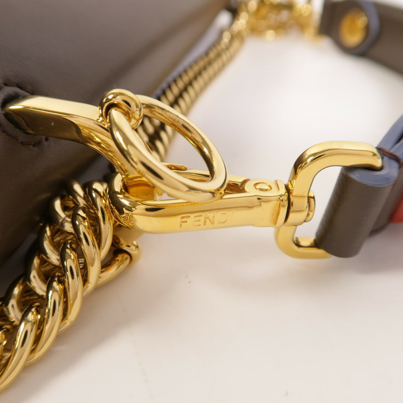 FENDI 牛皮皮革Kan I手挽肩背兩用袋-15