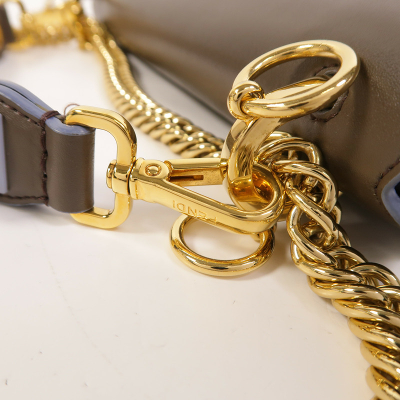 FENDI 牛皮皮革Kan I手挽肩背兩用袋-16