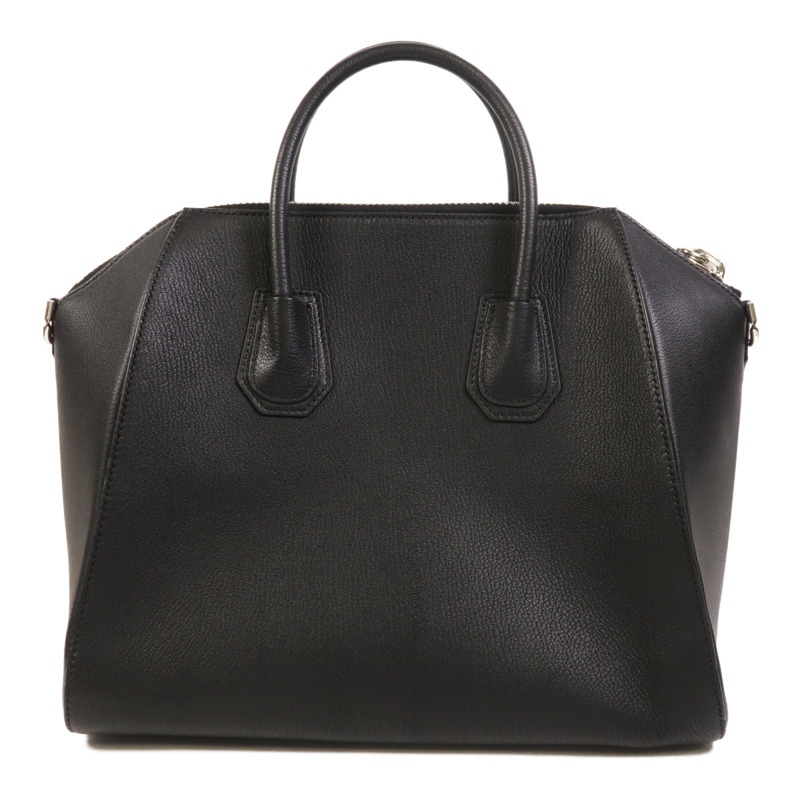 GIVENCHY 牛皮皮革Antigona銀扣手挽肩背兩用袋-1