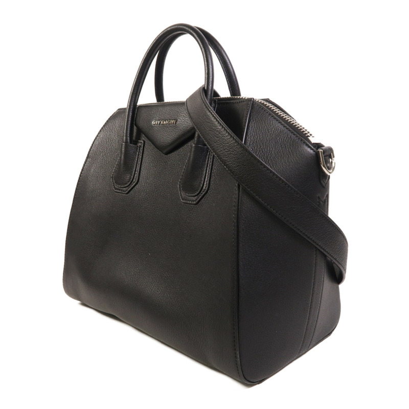 GIVENCHY 牛皮皮革Antigona銀扣手挽肩背兩用袋-2
