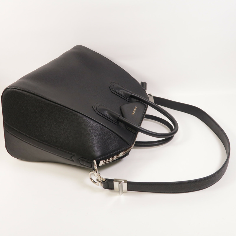 GIVENCHY 牛皮皮革Antigona銀扣手挽肩背兩用袋-7