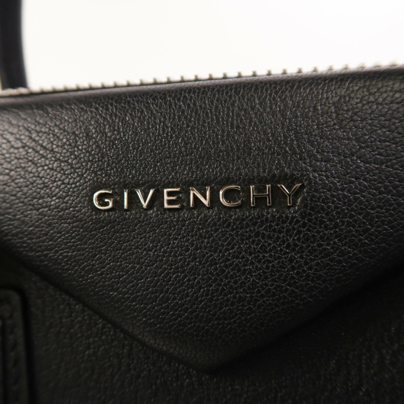 GIVENCHY 牛皮皮革Antigona銀扣手挽肩背兩用袋-9