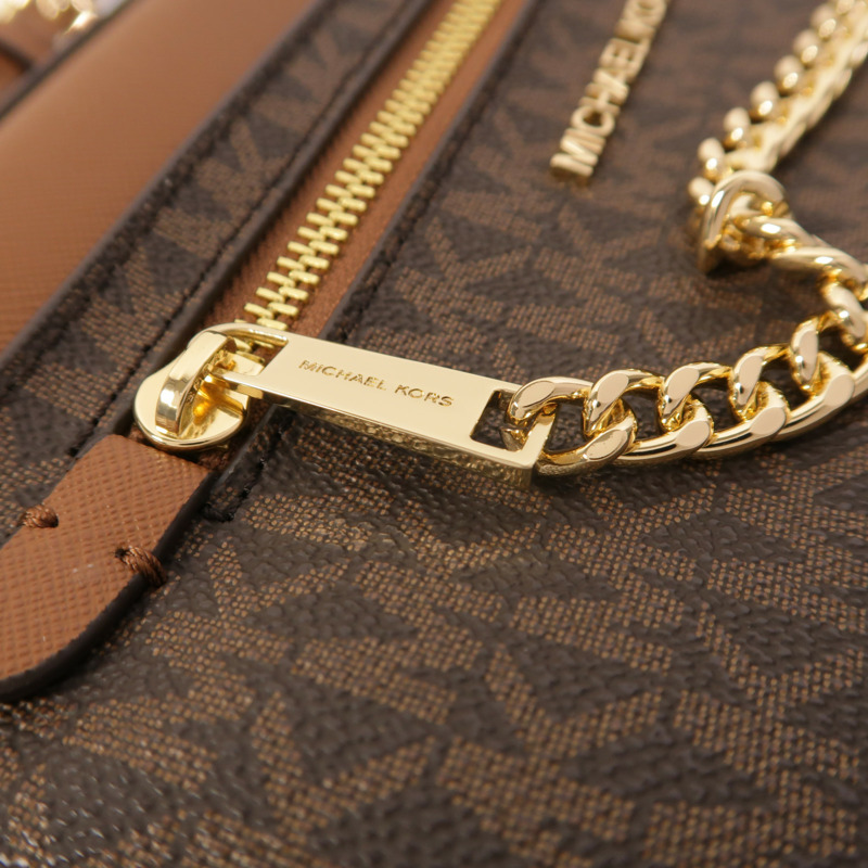 Michael Kors 塗層帆布Shoulder Bag金扣肩背袋-14