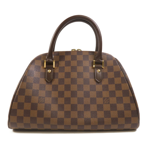 LOUIS VUITTON Damier Ribera MM金扣手挽袋