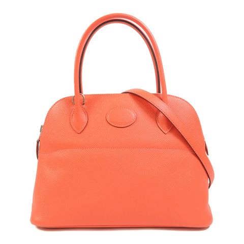 HERMES Epsom皮革Bolide 27銀扣手挽肩背兩用袋