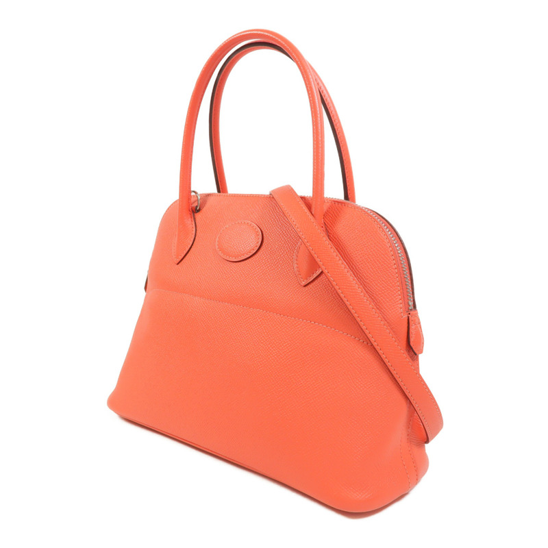 HERMES Epsom皮革Bolide 27銀扣手挽肩背兩用袋-2