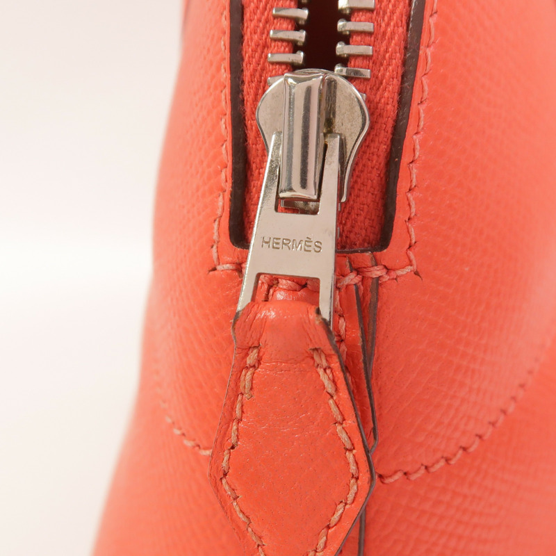 HERMES Epsom皮革Bolide 27銀扣手挽肩背兩用袋-15