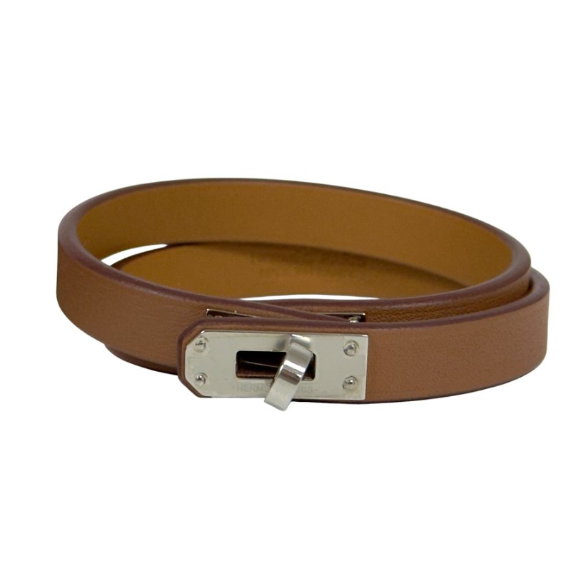 HERMES Mini Kelly 凱莉扣 雙圈手環-0