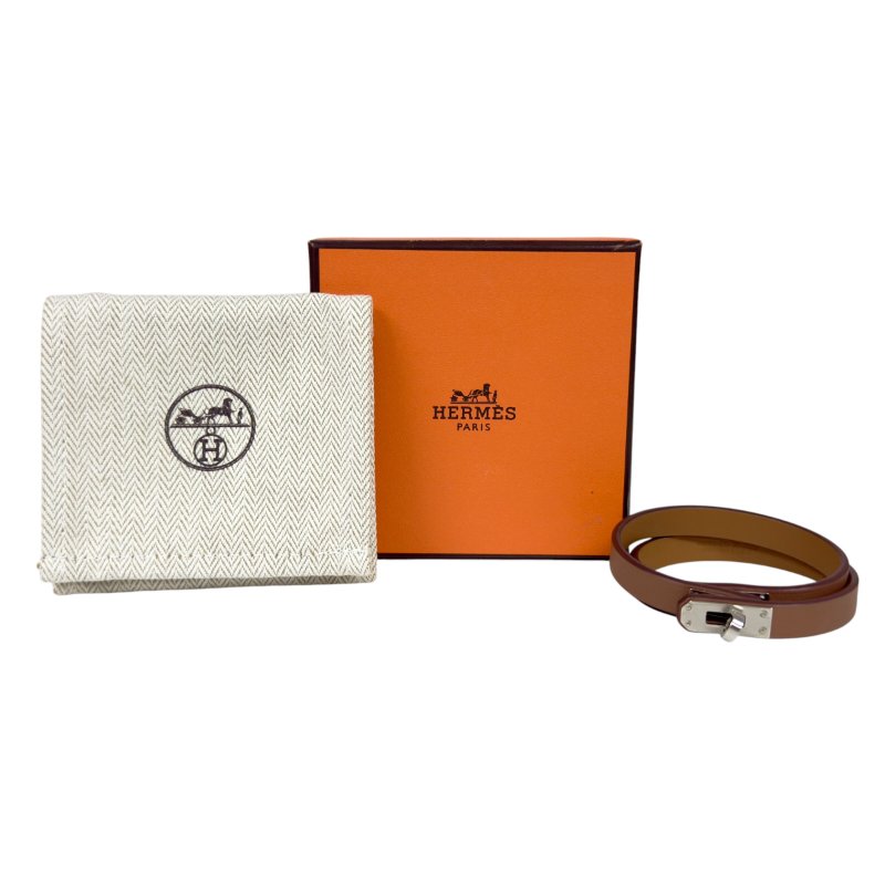 HERMES Mini Kelly 凱莉扣 雙圈手環-1