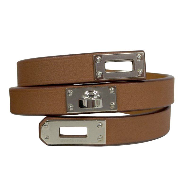 HERMES Mini Kelly 凱莉扣 雙圈手環-7