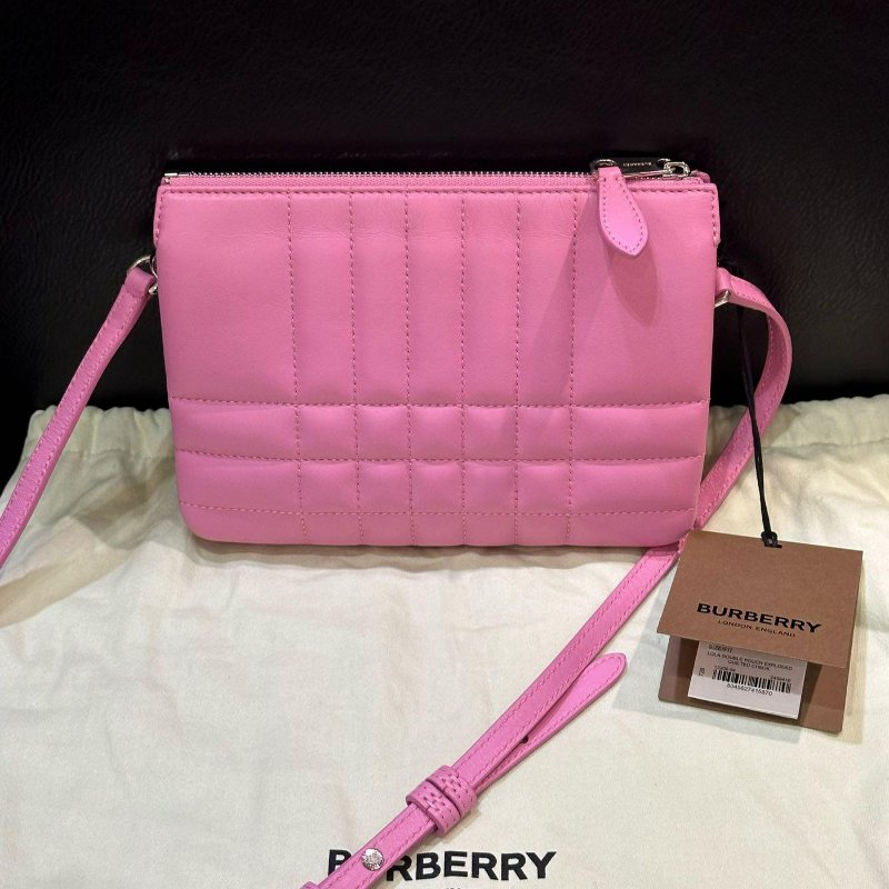 💎Han's house精品服飾💎Burberry Lola TB 小羊皮 荔枝 小牛皮 斜背包 20x14x3cm-8