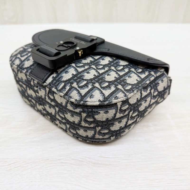 DIOR🩵藍緹花迷你翻蓋郵差包 2ADCA435YKS_H03E-10