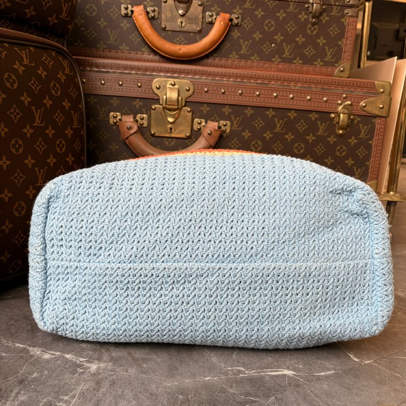 MIU MIU 草編拚色購物包-3