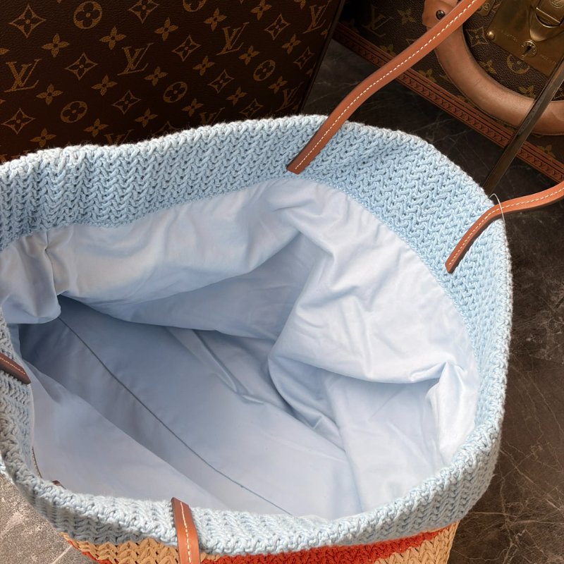 MIU MIU 草編拚色購物包-4