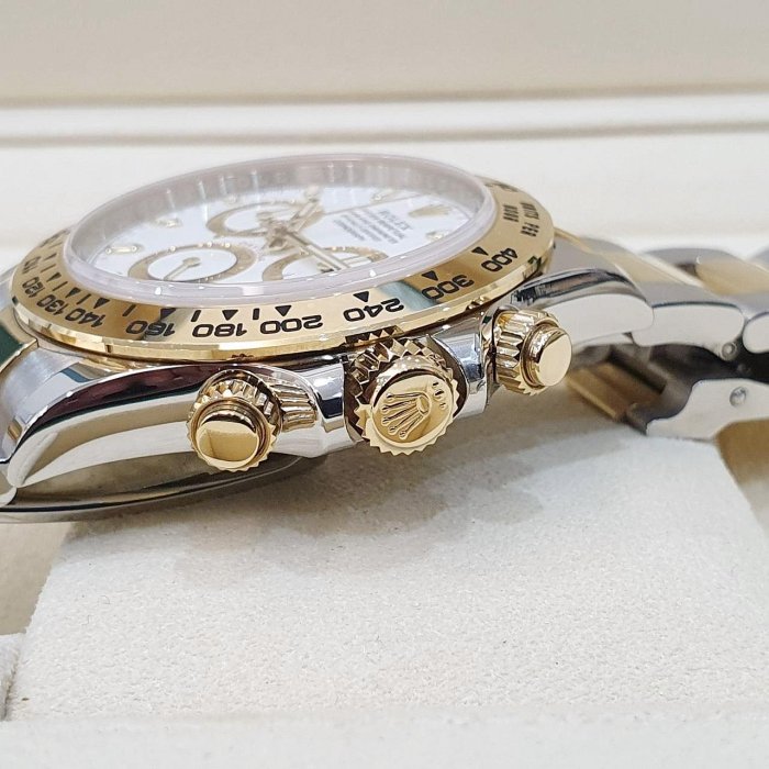 【大眾名錶】ROLEX 勞力士 116503 Daytona 2019/09熱門款 半金迪通拿 白色面盤 錶徑40mm 自動上鍊 G200-7