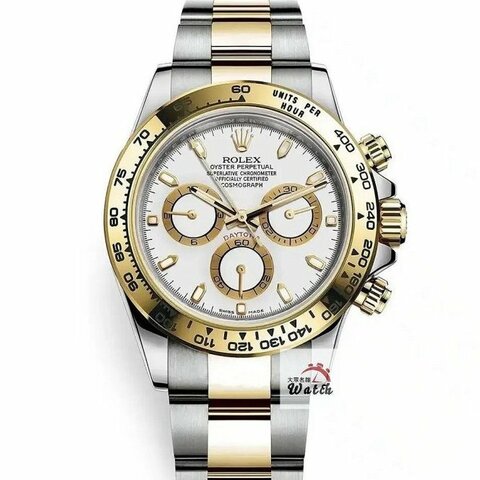 【大眾名錶】ROLEX 勞力士 116503 Daytona 2022/12綠卡 半金迪通拿 白色面盤 錶扣原廠膠膜 B1212