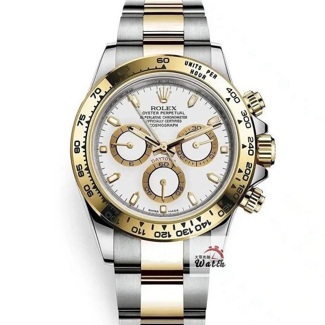【大眾名錶】ROLEX 勞力士 116503 Daytona 2022/12綠卡 半金迪通拿 白色面盤 錶扣原廠膠膜 B1212-0