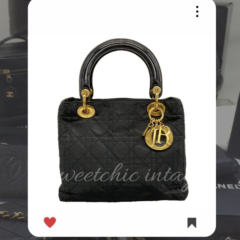 🛍️🎁 26 🔥 4月新品上架🔥💖 ✨罕有 Christian Dior Classic Lady Dior 黑色 Dior Lady Dior 手提包-0