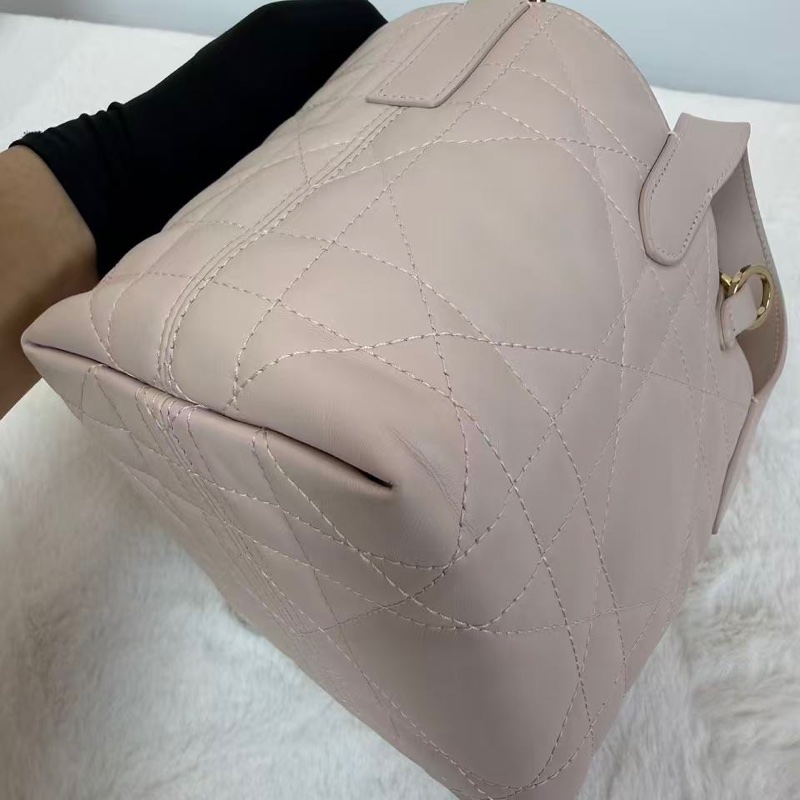 DIOR迪奧 Toujours土著包 胭脂粉色 金扣 牛皮-3